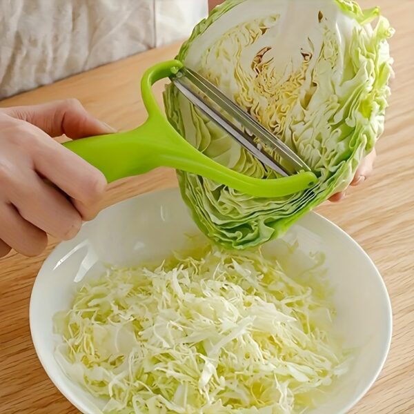 1pc Cabbage Grater, Multi-functional Stainless Steel Fruit And Vegetable Peeler And Grater - Perfect For Slicing, Grating, And Scraping - Kitchen Essential - Image 3