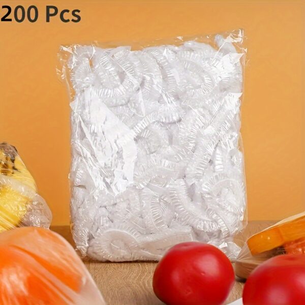100pcs Colorful Disposable Food Covers - Elastic, Freshness Sealing Wraps for Leftovers, Fruits & More - Perfect for Home Kitchen, Picnics, BBQs & Restaurants - Image 5