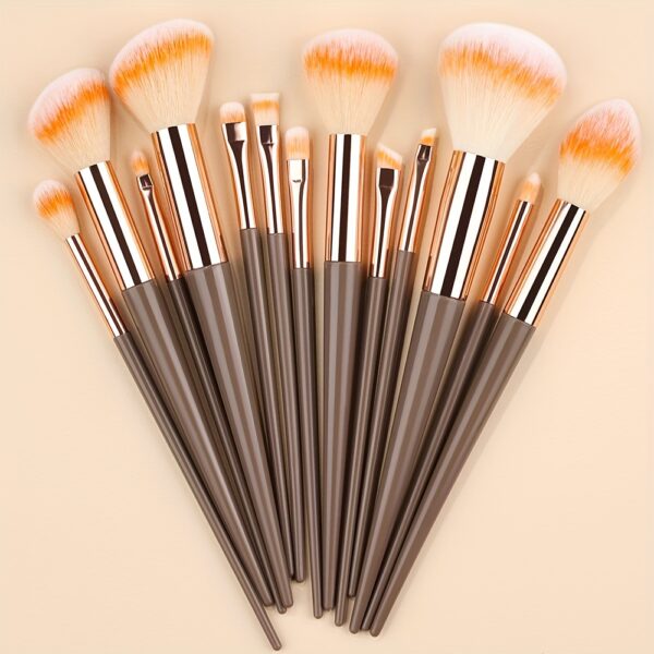 Pro Makeup Brush Set - Soft, Fluffy, Professional Nylon Bristles, ABS Plastic Rod, Unscented, for All Skin Types, Foundation, Powder, Eyeshadow, Kabuki, Blending Beauty Tool - Image 9