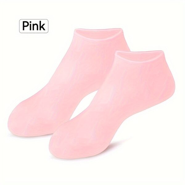 Silicone Gel Moisturizing Socks Aloe Socks Pedicure Socks For Dry Cracked Feet Heel And Softening Rough And Dead Skin - Image 5