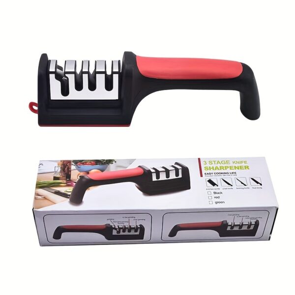 Knife Sharpener, Professional Kitchen Sharpening Stone Whetstone, Portable Sharpener Tool For Home Kitchen And Outdoor Camping - Image 3