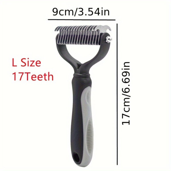 Premium Pet Hair Knot Cutter Comb - Dual-Action Grooming Tool for Effortless Mat Removal - Safe & Effective on Dogs and Cats - Ideal for All Fur Types - Image 16