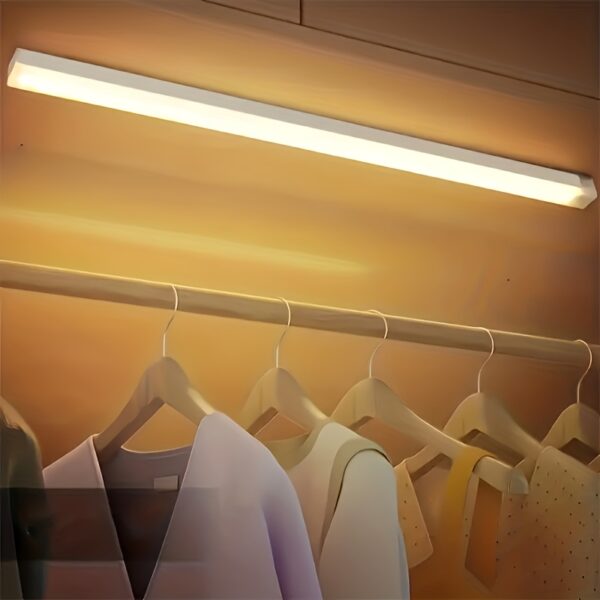1pc Motion-Activated LED Light Bar - USB Rechargeable, Wireless, Ultra-thin with Magnetic Backing for Easy Placement in Kitchens, Hallways, Wardrobes - Ideal for Holiday Gifting - Image 8