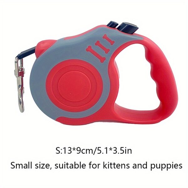 Durable Double Switch Retractable Pet Leash For Dogs - Easy Control And Comfortable Grip - Image 7