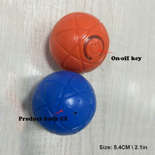 USB Rechargeable Interactive Dog Bouncing Ball Toy - Durable Thermoplastic Rubber, Suitable for All Breeds - Image 12