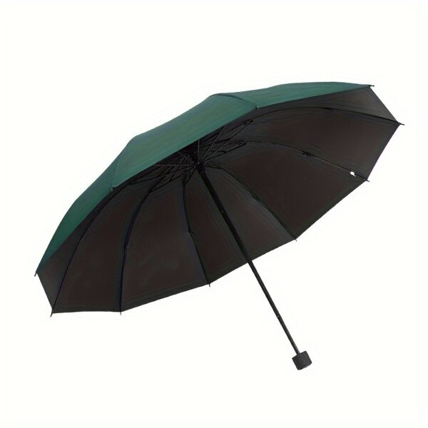 Extra Large 12 Ribs Windproof Waterproof Folding Umbrella For Business Men's & Women's Travel, Reinforcement Umbrella For Both Rainy And Sunny Day For Students - Image 3