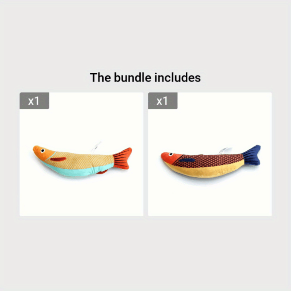 1/2pcs Ultra-Soft Crinkle Sound Cat Saury Fish Toy - Interactive Kicker for Indoor Exercise & Endless Fun - Image 9