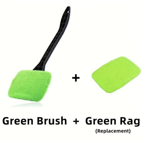Car Glass Cleaning Brush, Interior Cleaning Mirror Cleaning Brush Window Windshield Cleaning Tool - Image 7