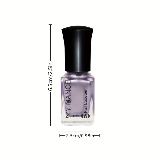 Quick-Dry Mirror Nail Polish for Women - Metallic Shine, Long-Lasting & Hypoallergenic, Lead-Free Formula - Image 6