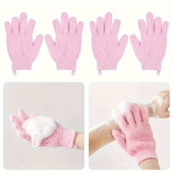 Exfoliating Shower Gloves for Deep Cleansing & Massage - Body Scrubber, Removes Dead Skin & Dryness - Image 10