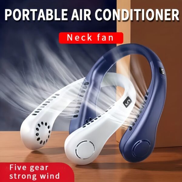 1PC Fashion USB Charging Fan Wearable Neck Fan 3 Speeds For Choosing Summer Outdoor Fan - Image 10