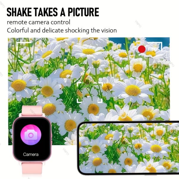 New Smart Watch with Wireless Calling/receiving, Multiple Sports Modes, Camera Control, Message Notification, Borderless Ultra-thin Design, Suitable for Android And iPhone, Unisex As A Gift - Image 8