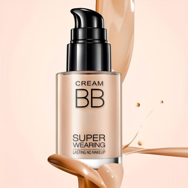 BB Cream Liquid Foundation - Super Wearing, Long-Lasting Flawless Finish, Moisturizing & Isolating, Medium Coverage, Matte Finish for All Skin Types - Ideal Holiday Gift for Women - Image 2
