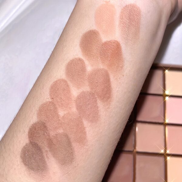 Eyeshadow Palette, 25 Shades, Matte Finish, Neutral Grey & Brown Earth Tones, Coffee & Chocolate Inspired Shades For Versatile Makeup Looks - Image 2
