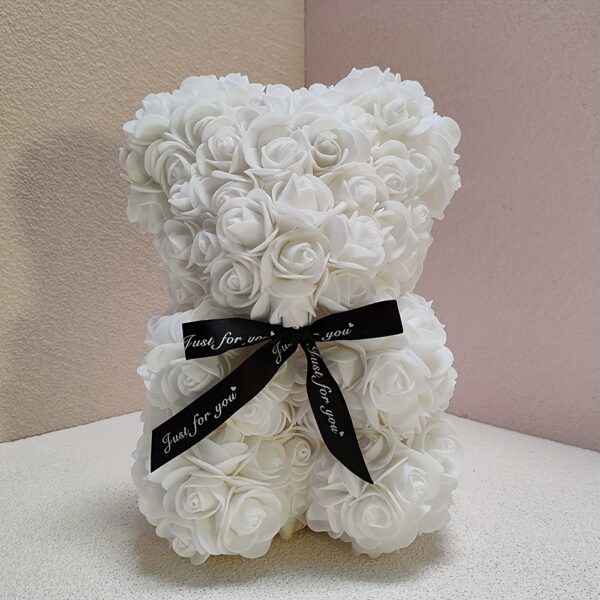1pc Exquisite Immortal Rose Bear - Soft Artificial Foam Flowers, Long-Lasting, Realistic, Perfect Gift for Romantic Occasions, Valentine's Day, Mother's Day, Anniversary, Wedding, Birthday, and Christmas Celebrations - Image 9