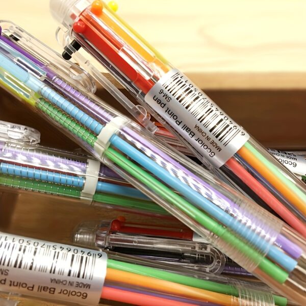 6-color Ballpoint Pen Multi-color Gel Pen Graffiti Marker Pen Stationery For School - Image 3