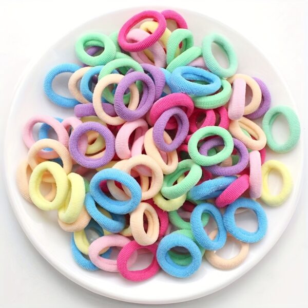 100/300pcs Children's Elastic Hair Rope, Girls Scrunchies Hair Accessories Sets, Ideal choice for Gifts - Image 7