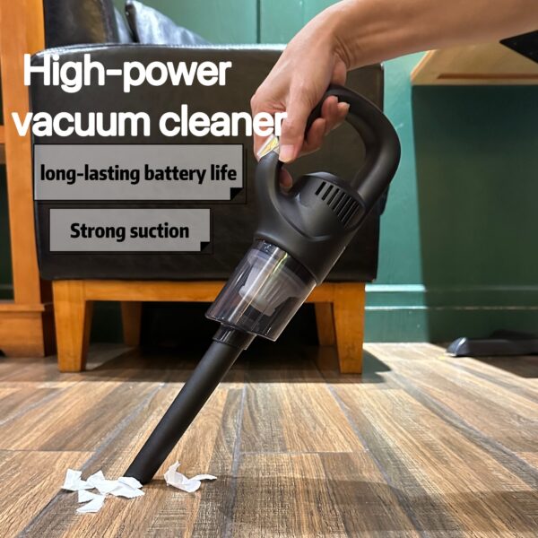 1 rechargeable ultra strong cordless handheld vacuum cleaner, lightweight and portable design, barrier free wireless cleaning, strong suction, high cleaning efficiency, convenient for families and cars - Image 4
