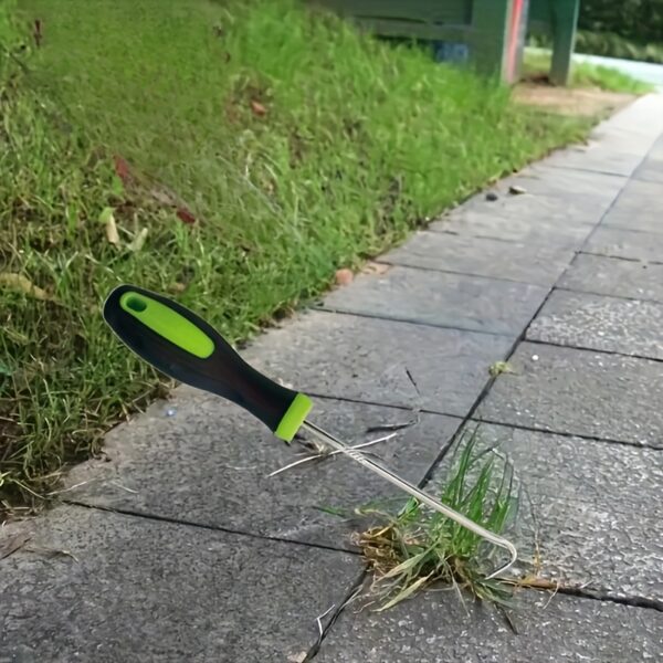 Heavy-Duty Metal Weed Puller Tool, Durable Garden Weed Remover for Pathway and Lawn, No Battery Required, Outdoor Weed Removal Accessory