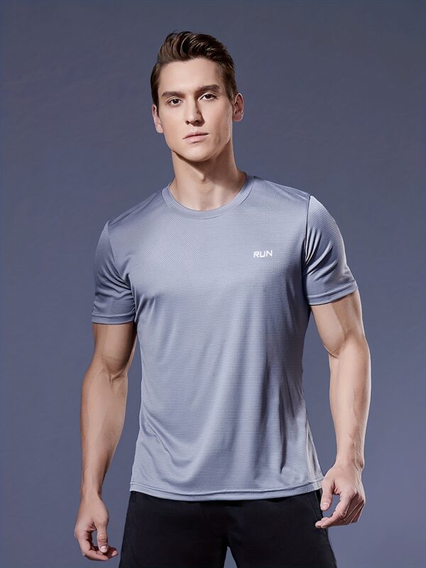 Men's Ultra-Light, Quick-Dry Sports T-Shirt - Breathable, Stretch-Fit for Running & Gym; Durable Everyday Wear - Image 2