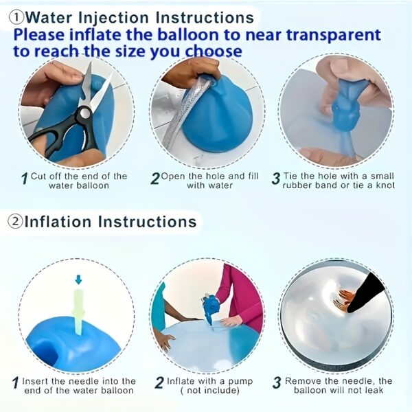 Hot Sale Inflated Ball Bubble Ball Water-filled Transparent Bubble Ball TPR Inflated Ball Pat Ball Big Light Ball (non-vacuum Packaging) easter gift - Image 8
