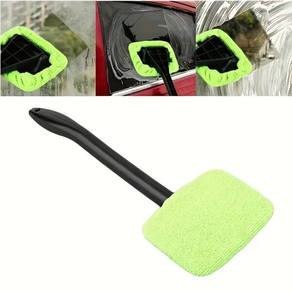 Car Glass Cleaning Brush, Interior Cleaning Mirror Cleaning Brush Window Windshield Cleaning Tool - Image 12