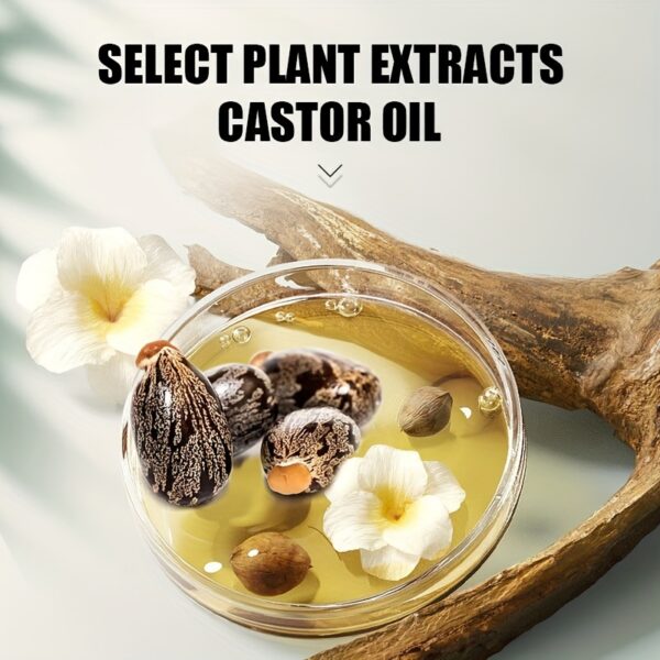 ROZINO Unrefined Castor Oil, Cold Pressed for Hair, Eyelashes, Eyebrows, Skin & Nails Care, Hypoallergenic, All Skin Types, Unisex-adult, Drying Effect, Skin Care Ingredient - Image 7