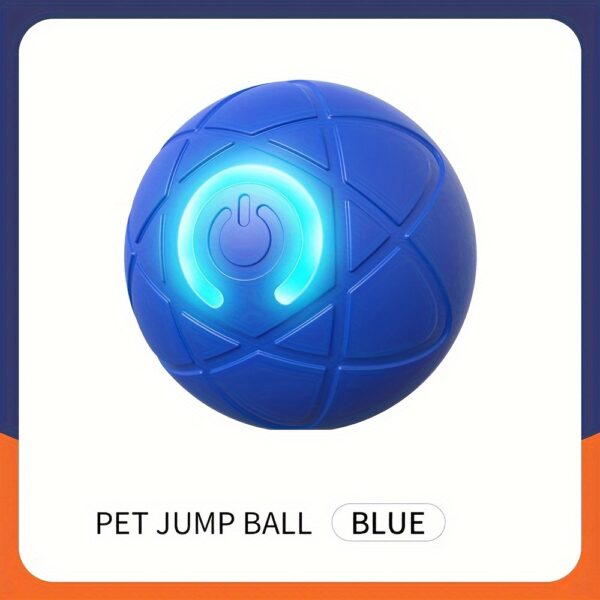 USB Rechargeable Interactive Dog Bouncing Ball Toy - Durable Thermoplastic Rubber, Suitable for All Breeds - Image 5