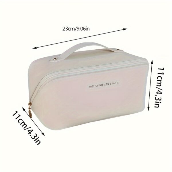 Fashion PU Pillow Cosmetic Bag Portable Travel Storage Bag Handbag Large Capacity Toiletry Bag Partition Classification Maternal And Child Shared Toiletry Storage Bag Christmas, Halloween, Thanksgiving Day Gift - Image 4
