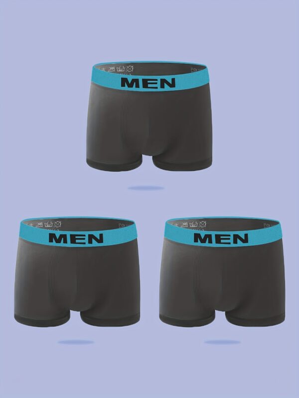 1/3/6 Pcs Men's Breathable Quick-drying Boxer Underwear High Elasticity And Skin-friendly Material Adult Underwear Men's Casual Sports Underwear Suitable For S/M/L Size - Image 5