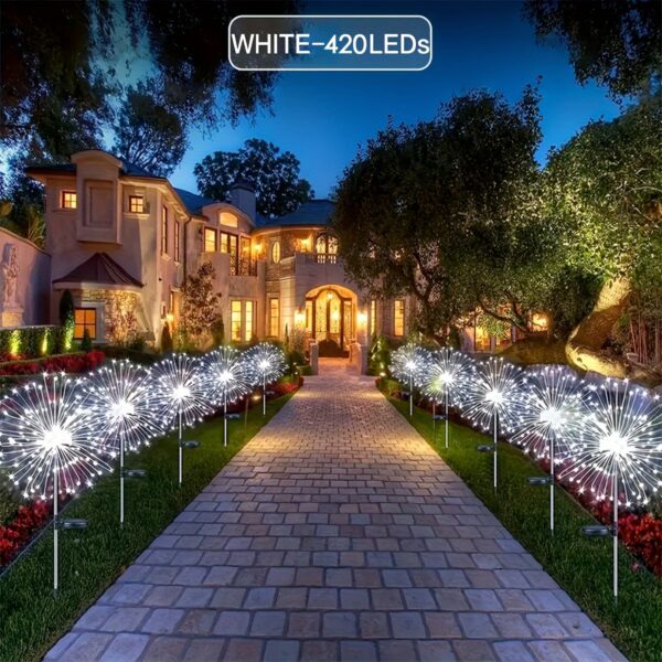 Fireworks Lights Outdoor, Solar Firework Lights Outdoor IP65 With 8 Lighting Modes Firework Solar String Lights For Garden Patio Backyard Decor 420LED/300LED/200LED/150LED/60LED - Image 23