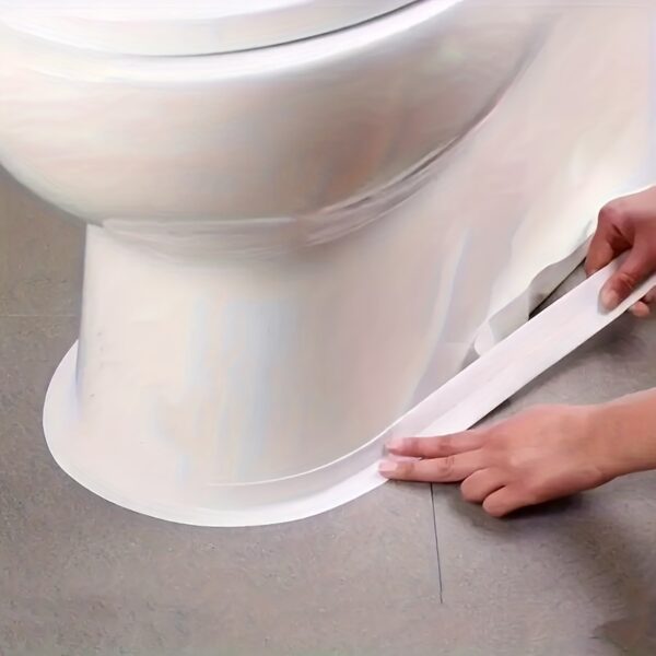 White Waterproof Seam Tape for Kitchen & Bathroom – Flexible Sealant Strip for Sink, Toilet, and Wall Corners, 2.2cm Width, Glass Fiber Material - Image 2