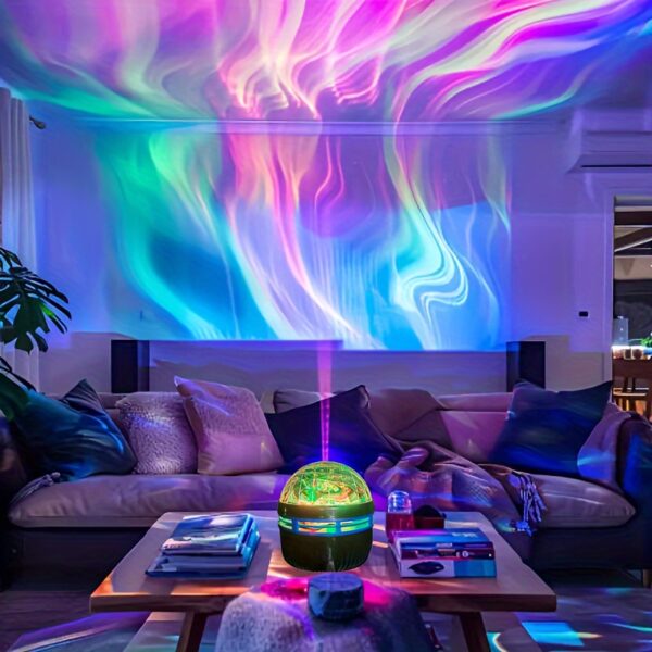 Aurora LED Mood Projection Light RGB Remote Control, Galaxy Star Projector, Bedroom Night Light Projector, Star Projector, Adult Room Decoration, Home Theater, Ceiling, Gift Decoration, Camping, Wedding Decoration, Amazing Projection Light Gift, Holiday P - Image 6