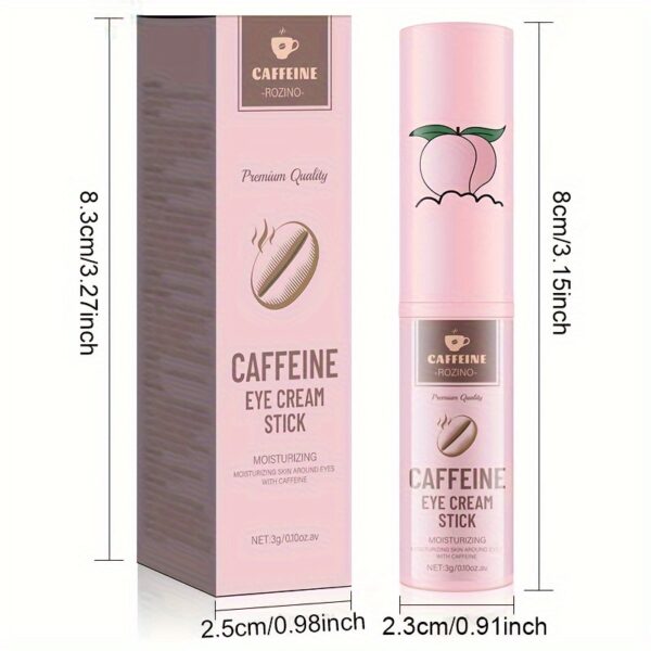 Caffeine Eye Cream Stick 3g Plant Extract Ingredients Gently Absorb Deep, Nourish Skin, Improve Fine Lines, Relieve Under-Eye Bags, Dark Circles, Lighten Eye Skin, Increase Elasticity And Make Skin Younger - Image 4