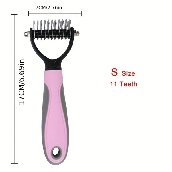 Premium Pet Hair Knot Cutter Comb - Dual-Action Grooming Tool for Effortless Mat Removal - Safe & Effective on Dogs and Cats - Ideal for All Fur Types - Image 7