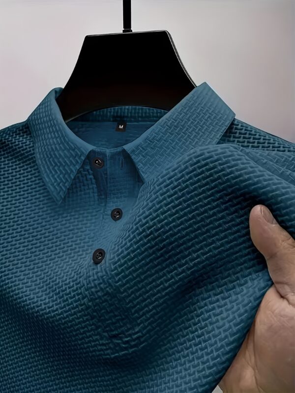 2024 New Men's Ice Sliky Fiber Sports Top - High-end Summer Short Sleeve, Versatile for Golf, Fishing, Basketball, Camping, Gym, Swimming, and Beach - Image 6