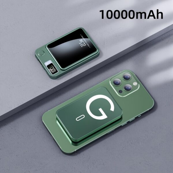 New 5000/10000mAh Magnetic Wireless Power Bank 22.5W/PD20W Suitable for Apple 15pro/14max/13/12 Android Mobile Phones USB/Type-C Portable Charger with LED Power Display Outdoor Travel Emergency Backup Power Bank - Image 17