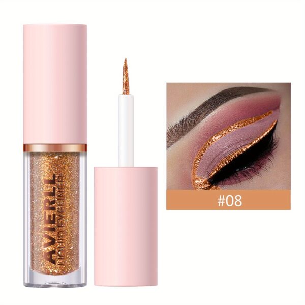 Glitter Liquid Eyeliner Pen, Long Lasting Shimmer Waterproof Colourful Eyeliner, Easy Coloring Smudge Proof Fast Drying Eye Makeup For Music Festival - Image 17