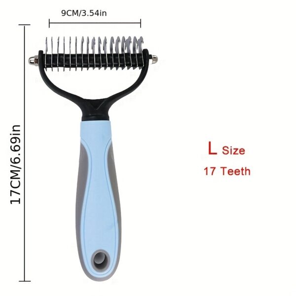 Premium Pet Hair Knot Cutter Comb - Dual-Action Grooming Tool for Effortless Mat Removal - Safe & Effective on Dogs and Cats - Ideal for All Fur Types - Image 11