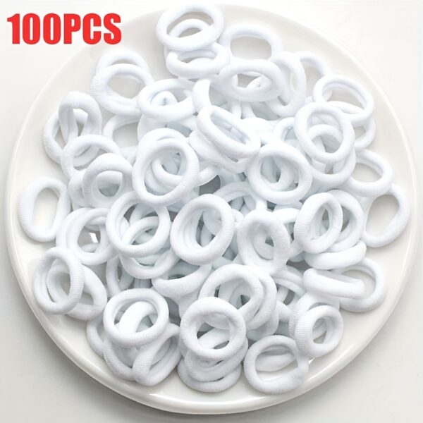 100/300pcs Children's Elastic Hair Rope, Girls Scrunchies Hair Accessories Sets, Ideal choice for Gifts - Image 12