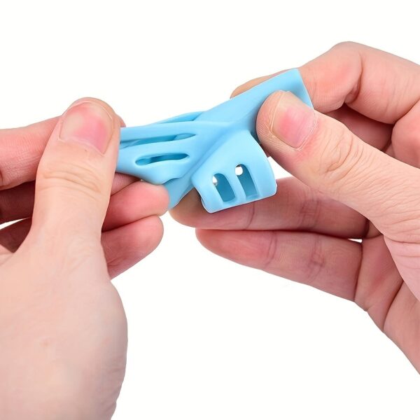 1pc/2pcs Two Finger Grips Silicone Learn Writing Tools Writing Pen Writing Correction Devices, Children Study Supplies For Children Halloween Christmas Gifts - Image 16