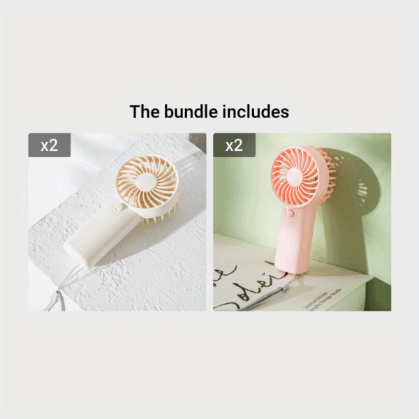 Battery Operated Mini Portable Fan, Lightweight Handheld Fan - Ideal for Office, Outdoor, Traveling and Camping - Stay Cool Anytime, Anywhere! (Requires AAA batteries, not included) - Image 9