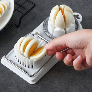 1pc Multifunctional Egg Slicer and Wedger - Stainless Steel Wire Cutter for Kitchen and Restaurant Use - Divide Eggs, Fruits, and Vegetables with Ease Kitchen Accessories