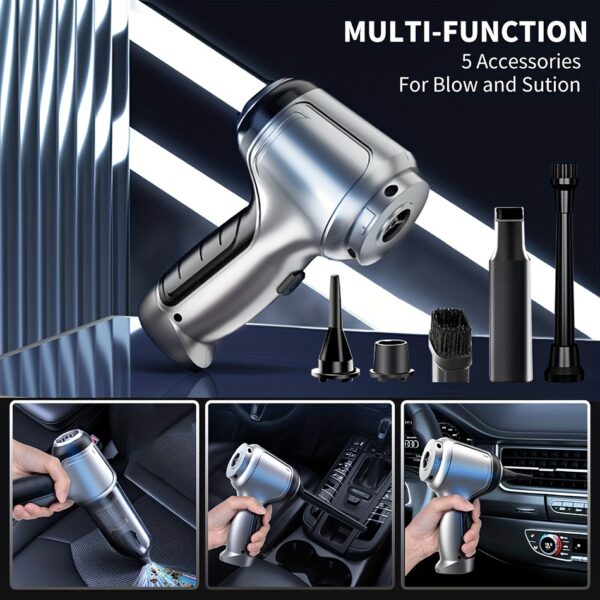 1pc Vacuum Cleaner 15000PA Wireless Handheld Vacuum Cleaner Home Appliance Car Vacuum Cleaner Wireless Handheld Car Vacuum Vacuuming And Blow 2in 1 Portable Strong Suction Cleaner Vacuum Accessories Cleaning Accessories Small Appliance - Image 6