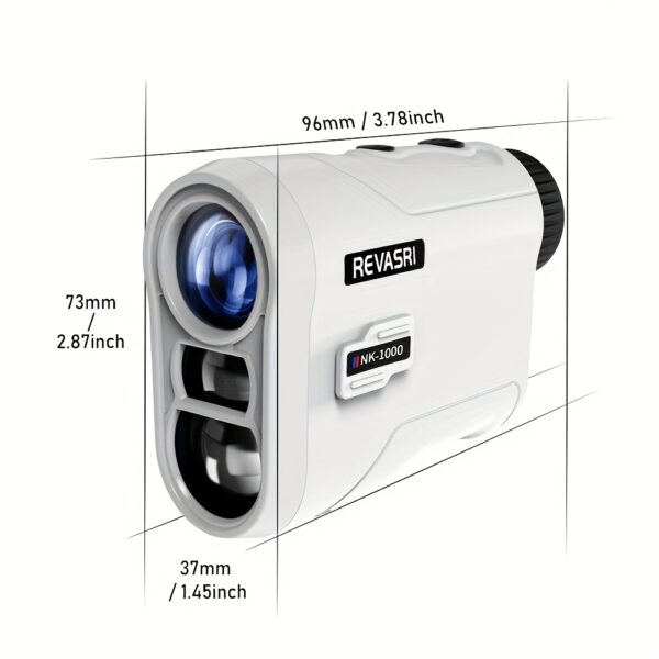 REVASRI Golf Rangefinder with Slope & Pin Lock Vibration - 914.4meter Laser Range Finder, External Slope Switch (Tournament Legal), Rechargeable Battery, Flag Lock, Straight-Line Distance Measurement for Golfers & Beginners - Image 8