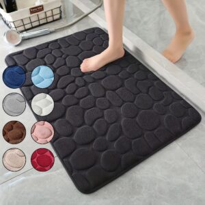 1pc Absorbent Bathroom Mat, Bathroom Rugs Long And Large, Memory Foam Pad, Washable Bath Rug, Toilet Non-slip Foot Mat, Rapid Absorbent, Soft And Comfortable Carpet For Shower Room, Bathroom Decor, Home Decor, kitchen Area Rugs, Bathroom Accessories