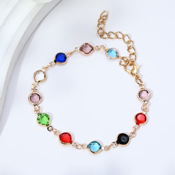 1 Piece Of Simple And Stylish Candy-colored Love Heart Bracelet For Ladies, A Gift For Girlfriend On Valentine's Day - Image 8