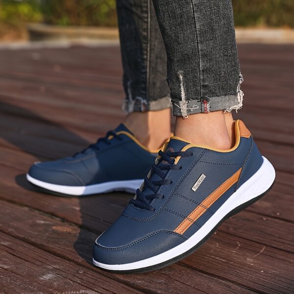 VanWeir Mens Plus Size Casual Comfortable Grip Running Sneakers, Durable Lace-Up Design, Ideal for Outdoor Sports & Daily Wear - Image 4