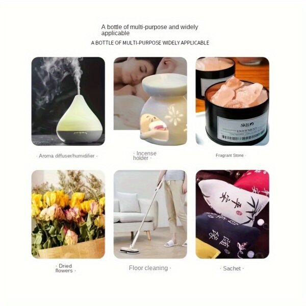16 Types Of Essential Oils, Essential Oil 10ml, For Diffuser, Humidifier, Candle, Hair Conditioner - Rose/Sea/Cherry/Dong Yi Grass/lily/sandalwood/Sweet Orange/Osmanthus Green Tea/Mint Tea (0.34 Oz) - Image 11