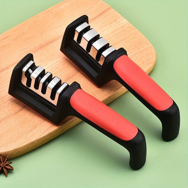 Knife Sharpener, Professional Kitchen Sharpening Stone Whetstone, Portable Sharpener Tool For Home Kitchen And Outdoor Camping - Image 2